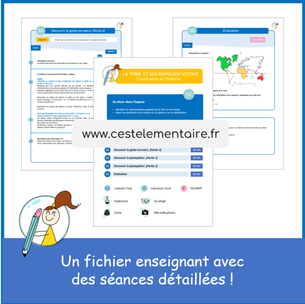 Dossier : Continents et Océans - C'est élémentaire